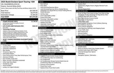 2025 Buick Enclave Sport Touring