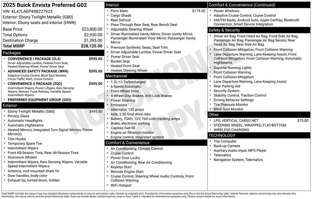 2025 Buick Envista Preferred