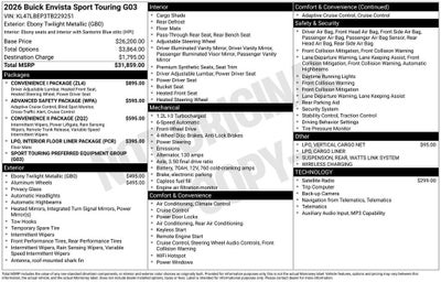 2026 Buick Envista Sport Touring