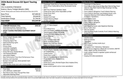 2026 Buick Encore GX Sport Touring