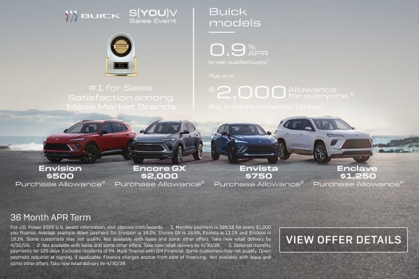 0.9% APR FOR 36 MONTHS
FOR WELL-QUALIFIED BUYERS.1

Plus, up to $2,000 ALLOWANCE for everyone.2

...